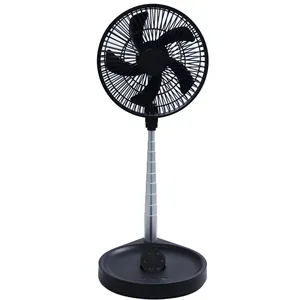 Led Folding Laptop Stand With Cooling Fan Portable Foldable Telescopic Standing Fan Oscillating Pedestal Rechargeable Fan