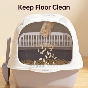 Caja de arena cerrada XXL para gatos, a prueba de salpicaduras, inodoro portátil de plástico para mascotas de interior, novedad 2026, gran oferta, MOQ bajo - Product Image 6