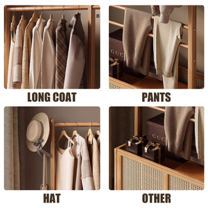 Appendiabiti da camera da letto piccola alla moda appendiabiti da pavimento con comodino che porta i vestiti comodamente - Product Image 5