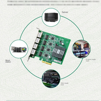 Tarjeta de Red Interna Industrial de Alto Rendimiento Eip EFT-144 I210 I211 Gigabit PCIEX4 de Cuatro Puertos Compatible con Cámaras 3D para Escritorio
