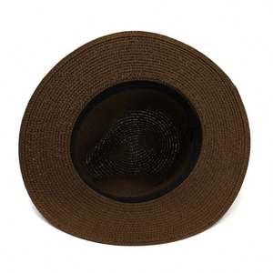 หมวกปานามาสานปีกกว้างแบบคลาสสิกสำหรับผู้หญิง รุ่น J358 ปรับขนาดได้ เหมาะสำหรับชายหาดและกันแดด - Product Image 6