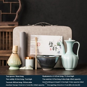 ชุดอุปกรณ์ชงชาเซรามิกสำหรับชงชาขวดมัทฉะปัดชาถ้วยชา-คลาสสิกชุดชากาแฟกล่องของขวัญบรรจุภัณฑ์ - Product Image 6