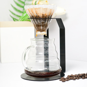 Support à café pour filtration manuelle en fer noir, style moderne et simple, portable pour la maison et les cafés - Product Image 5