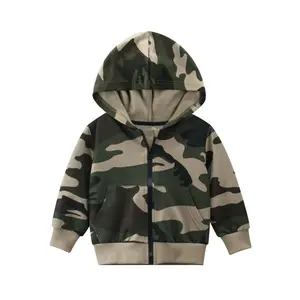 Fashion Boy Jacke für Winter Army Green Thick Warme Kapuzen jacke Kleinkind Boy Outdoor Wear Cardigan Top Kleidung