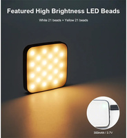 Luz LED de vídeo W42, Mini Luz Portátil de bolsillo para fotografía, Vlog, luz de relleno para iPhone, Samsung, DSLR, SLR, lámpara de cámara