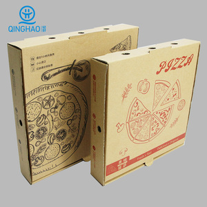 Custom Boxes Wholesale Customized Logo Corrugated Supply Cheap Kraft Paper Printer Biodegradable Pizza Box