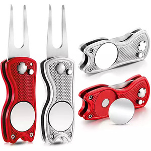 <b>Golf</b> Divot Repair Tool Foldable Switchblade <b>Golf</b> Ball Marker Magnet Pitchfork Custom Blank <b>Golf</b> Ball Marker - Product Image 4