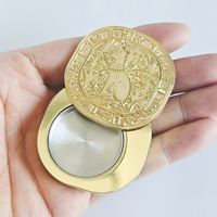 Support Petit Lot Personnalisation Alliage de Zinc Vide Solide Parfum Cas Blush Rouge à Lèvres Boîte Avec Intérieur Magnétique