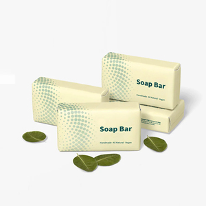 แถบพันสบู่คราฟท์แบบกำหนดเอง พร้อมพิมพ์ฉลากรักษ์โลก และวัสดุกระดาษเคลือบ พกพาสะดวกสำหรับบรรจุภัณฑ์ผลิตภัณฑ์ดูแลผิวแบบไร้ขยะ - Product Image 1