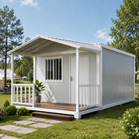Maison conteneur pliable en gros, élégante, compacte, préfabriquée, détachable, pour jardin, design ferme, panneau sandwich en acier insonorisé