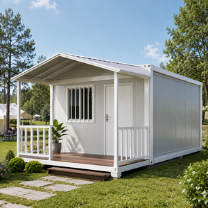 Maison conteneur pliable en acier moderne et extensible, appartement/villa préfabriqué de 2 à 3 chambres pour usage commercial, disponible en 20 pieds et 40 pieds - Product Image 2