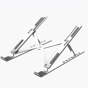 Portable Aluminium Alloy Adjustable Laptop Holder Tablet Stand Folding Aluminum Alloy Laptop Cooling Stand