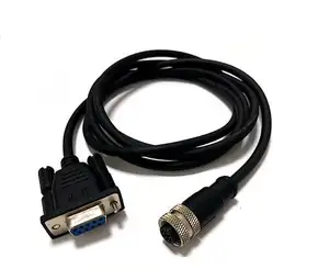 Tùy biến M12 nối 8Pin một mã để RJ45 Ethernet nối profinet Cáp CAT5E công nghiệp cáp Ethernet