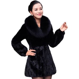 Parka Dài Phụ Nữ Bất Rex Thỏ Áo Khoác Lông Thú Với Gấu Trúc Cắt Lông Hoodies Unisex Mùa Đông Mui Xe Áo Khoác Cho Phụ Nữ - Product Image 3
