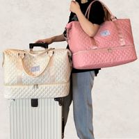 Sac de voyage haut de gamme transfrontalier avec séparation sec-humide, organisateur de voyage d'affaires, sac bandoulière sport unisexe grande capacité en tissu Oxford pour la gym