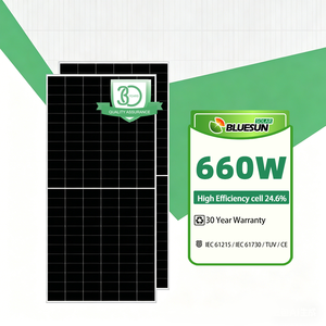 Panel Solar Bluesun para Techo, Panel Solar Monocristalino Topcon <span class=keywords><strong>de</strong></span> 550w 600w 650w 660W 700w, Alta Calidad a <span class=keywords><strong>Precio</strong></span> Económico para Uso en Villas - Product Image 5