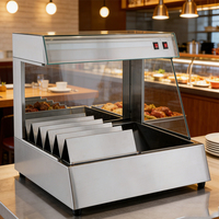 Station de maintien au chaud électrique commerciale In-Smart pour frites et chips, à poser sur comptoir ou en armoire, capacité de 100 plateaux/heure