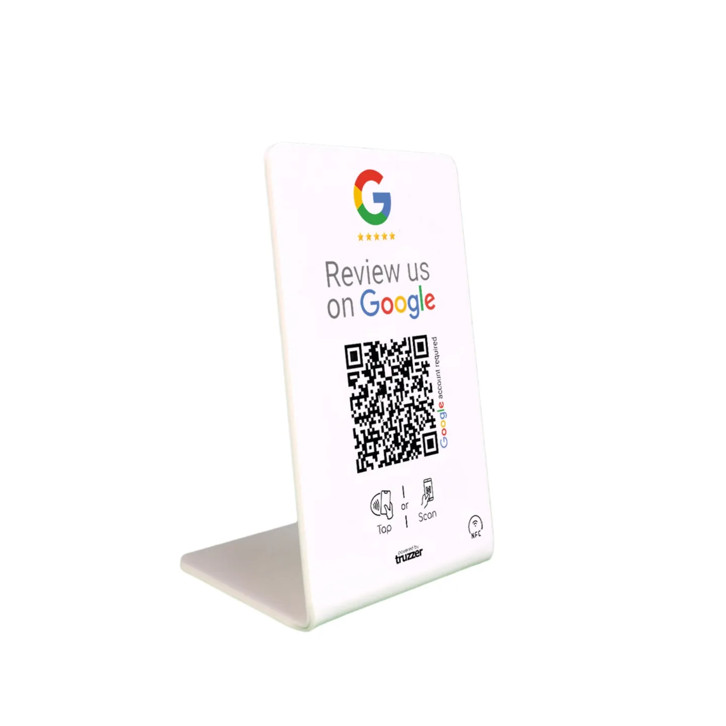 Beoordeel Ons Op Google Nfc Stand Op Maat Plastic Tap Google Review Display Standkaart