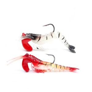 Vente en gros Leurre souple articulé crevette sauteuse 95mm 13g avec poids plombé et appât lumineux - Product Image 5