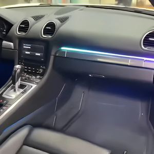 Kit d'éclairage d'ambiance intérieur de voiture Xenplus Dynamic Rainbow 10 LED avec contrôle par application pour Porsche 718 2016-2023, accessoires de mise à niveau - Product Image 5