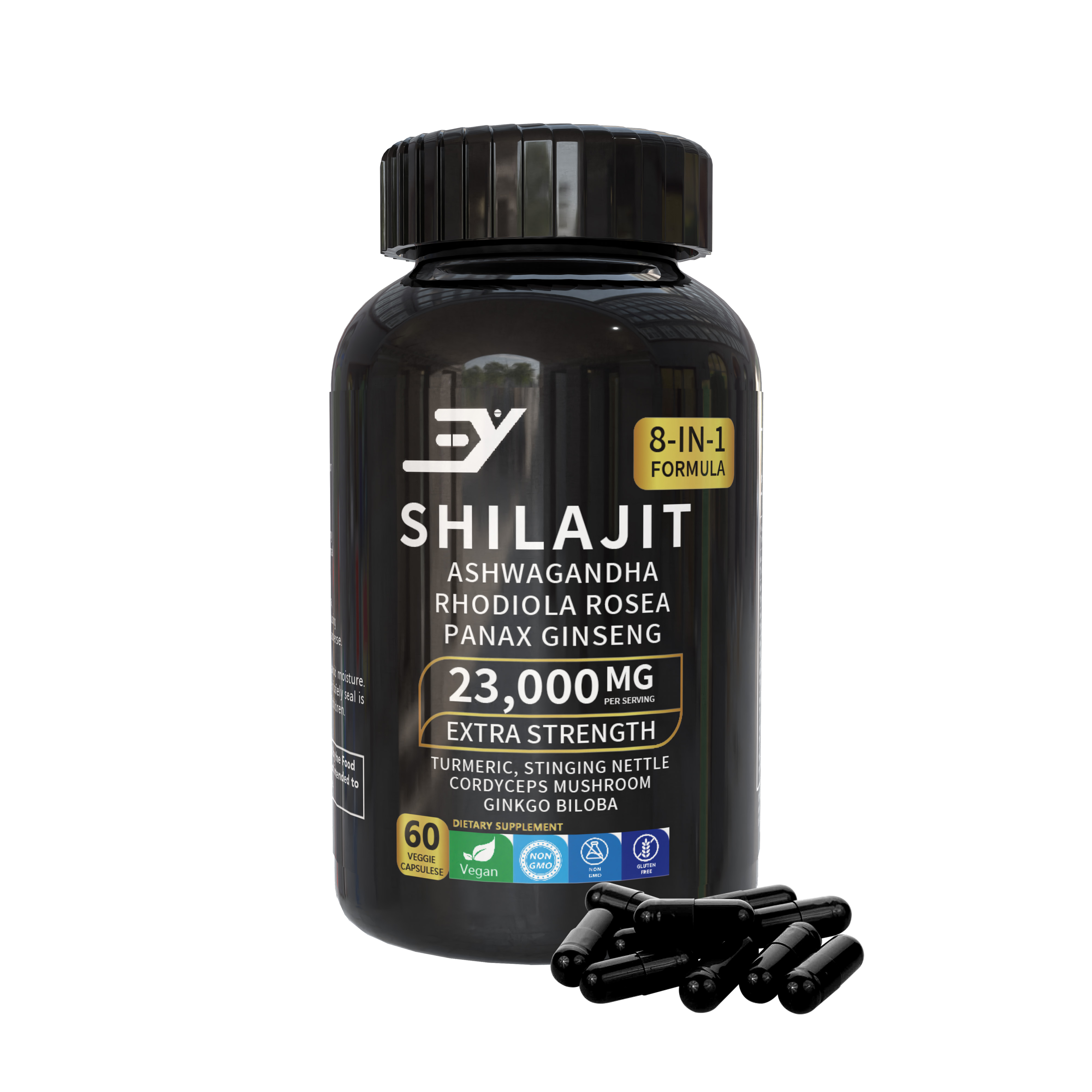 OEM ODM Shilajit капсула индивидуальная этикетка травяной экстракт для иммунной поддержки безопасен для беременных женщин