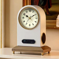 Jam Meja Digital Retro Roman dengan Speaker Bluetooth dan Port USB Multifungsi Cocok untuk Dekorasi Rumah dan Kantor
