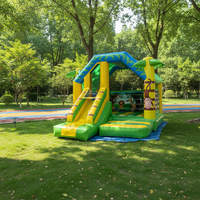 Château gonflable pour enfants certifié sûr, trampoline intérieur/extérieur, respectueux de l'environnement, protection UV, taille personnalisable, installation facile