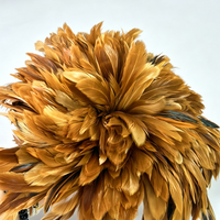 Plumes de coq rouges Schlappen à double couture de 4 à 6 pouces |   Plumes naturelles pour la fabrication de mouches, pêche à la mouche en montagne
