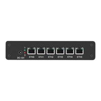 Mini serveur réseau 6Nic PC pare-feu PC 6e génération 6100U Core I3/i5/i7 serveur VPN 6 LANS 6100U Mini pare-feu routeur PC