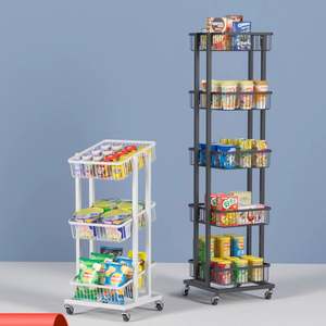 Convenience Store White 3 Tiers Display <b>Rack</b> Metal <b>Wire</b> basket <b>Shelves</b> retail Drink Display Stand - Product Image 6