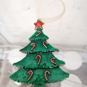 Hanging Ornament Zinc Alloy <b>Christmas</b> <b>Tree</b> Decoration Round <b>Gold</b> Color Factory Wholesale Price - Product Image 3