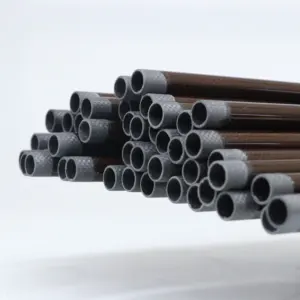 Professionale tubo in fibra di carbonio 1k carbonio tubo tondo in fibra di carbonio tubo telescopico