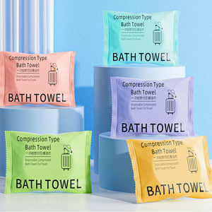 Toalla de Baño Comprimida Desechable Grande de 70x140cm, Toalla de Viaje de Secado Rápido, Toalla de <span class=keywords><strong>Tela</strong></span> Lavable para Ducha - Product Image 1