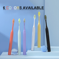Vente en gros IPX8 brosse à dents de voyage brosse à dents sonique couvercle de tête batterie brosse à dents vibrante