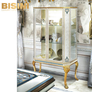 Nuevo Mueble para Vinos Estilo Villa Italiana BISINI, Madera Maciza Tallada, Incrustaciones de Parquet con Conchas Exquisitas, 2 Puertas, Vitrina - Product Image 3