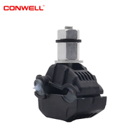 CONWELL KW101-CT Certifié CE, Pince de Perforation d'Isolation en Laiton Étanche avec Contact PC, Dents en Aluminium/Cuivre/Laiton, 55A 10Nm