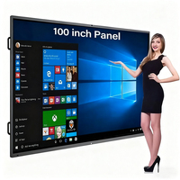 Pizarra Interactiva Inteligente con Pantalla Táctil de 4800w Píxeles, Pizarra Blanca Interactiva de 65 Pulgadas para Sala de Reuniones