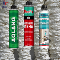 Aolang Scellage de haute qualité Résistance à la température Anti-basse température Mousse PU Spray Mousse Polyuréthane Isolation Mastic