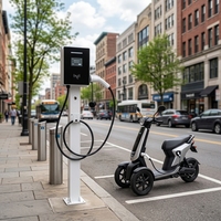 Borne de recharge rapide DC intelligente pour véhicules à 2 et 3 roues – Chargeur EV durable et résistant aux intempéries pour vélos électriques et motos électriques