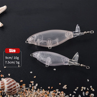 Nouvelles leurres de pêche Raylor Propeller 75mm 90mm 5g 10g avec yeux de hélice, pour eau douce, non peintes, vierges, pour crankbait et lancer