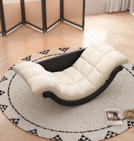 Chaise longue moderne et écologique en promotion pour la maison, le balcon, le salon, la chambre, l'hôtel, l'appartement - Chaise à bascule pour la sieste
