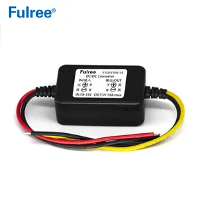 บั๊กรถยนต์12โวลต์24โวลต์ถึง5โวลต์สำหรับ GPS Tracker DVR,DC DC Step Down Converter 12 V 24 V To 5 V 3A 5A 10A