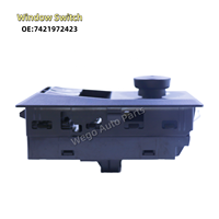 Bouton de réglage du panneau de porte de l'interrupteur de commande de fenêtre principale électrique 7421972423 7423391509 44T404901 pour camion Renault