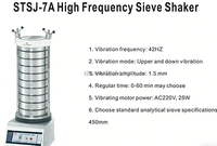YF STSJ-7A Tamiz Vibratorio Eléctrico de Alta Frecuencia 42HZ con Amplitud de 1.5mm para Pruebas de Suelo en Laboratorio