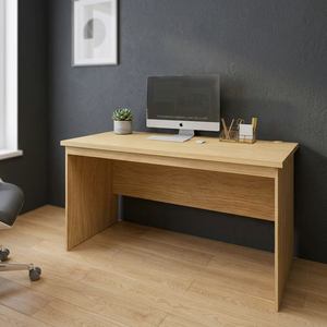 Furnizone Factory Wholesale Modern Durable Wooden Desk Computer <b>Table</b> Storage Thick Board Top Panel Customized Colors Office - Product Image 2