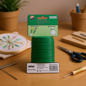 PVC <b>Wire</b> 3.5mm X 8m Green For Embroidery And Prick Bag <b>Craft</b> Supplies - Product Image 3