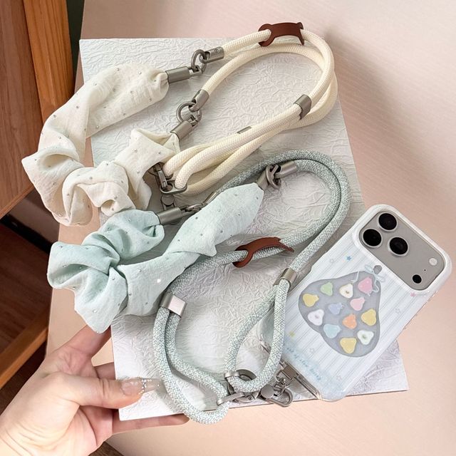 Mobile Phone Lanyard 3-in-1 Multi-functional Adjustable Wrist Strap Mobile Phone Long Crossbody Anti-loss Anti-fall Strap