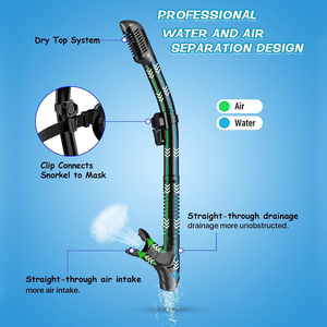 180 Degree <strong>Silicone</strong> for Diving Mask Snorkel Set <strong>Underwater</strong> Swimming Adult Spearfishing Snorkeling Diving Gear Durable - Product Image 3