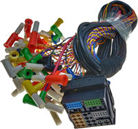 Kabel Harness Mobil Linksunet TE 52PIN 2278598-3 untuk Pemutar Multimedia, Inti Tembaga, Isolasi PVC, Steker Banana Jantan-Betina 4mm