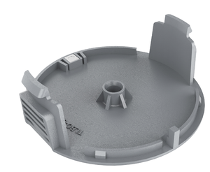 Couvercle de bobine de coupe noire 1600A01R5J pour tondeuse à gazon universelle GrassCut série 18 - Product Image 1